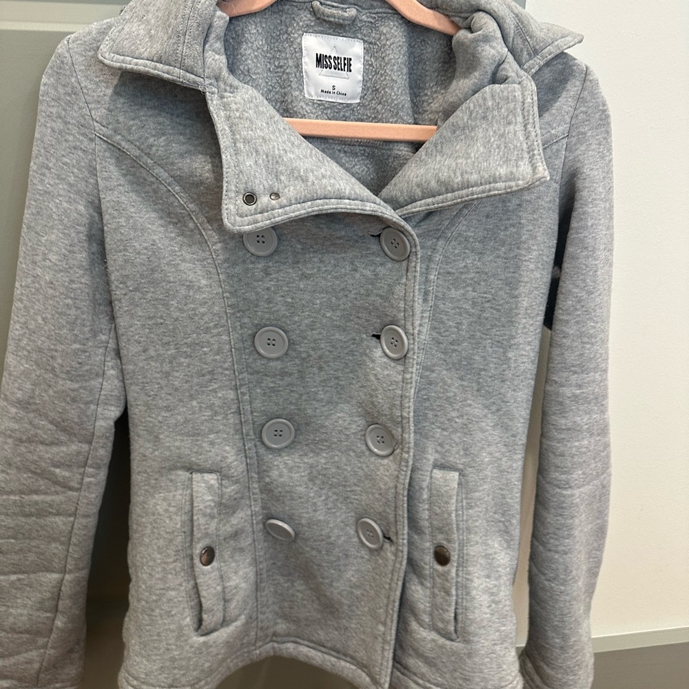 Grey Buttoned Jacket - Picture 2 of 5
